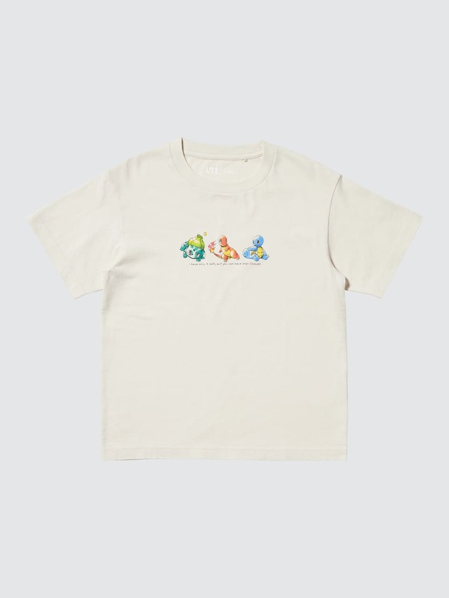 【ユニクロ×ポケモン】「ポケモン UT」KIDS, 100-160 990円/フシギダネ、ヒトカゲ、ゼニガメ、どれ選ぶ?