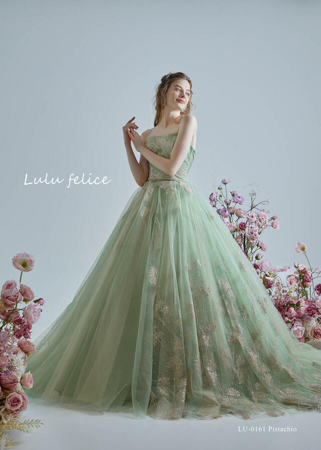 「Lulu felice(ルル・フェリーチェ)」新作ウェディングドレス LU-0161_Pistachio