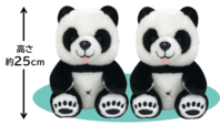 「ふたごパンダちゃんぬいぐるみイメージ」＜実施期間：2023年9月1日(金)～11月30日（木）＞【ふたごパンダちゃんぬいぐるみプレゼントキャンペーン】