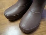 【ワークマン　レディース防寒EVAレインブーツ】つま先はスッキリ細身のデザイン。野暮ったく見えないのが嬉しいポイント！