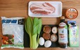 日本のスーパーでそろえた魯肉飯の材料