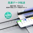 「AUKEY USB-C to Cケーブル CB-CC15」高速データ転送に対応