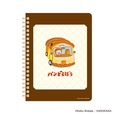 【eHONTOMO×パンどろぼう】「eHONTOMO パンどろぼう B6リングノート」748円（サイズ：W145×H182×D15mm）