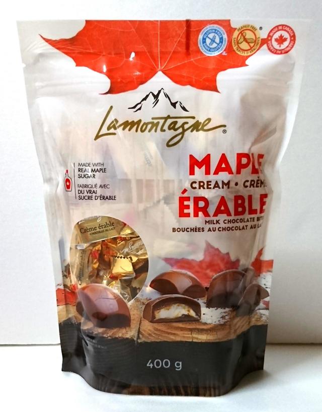 まったりとした甘さが口の中いっぱいに広がる【コストコ　ラモンターニュ ミルクチョコレート メープルバイツ　400g　1158円】