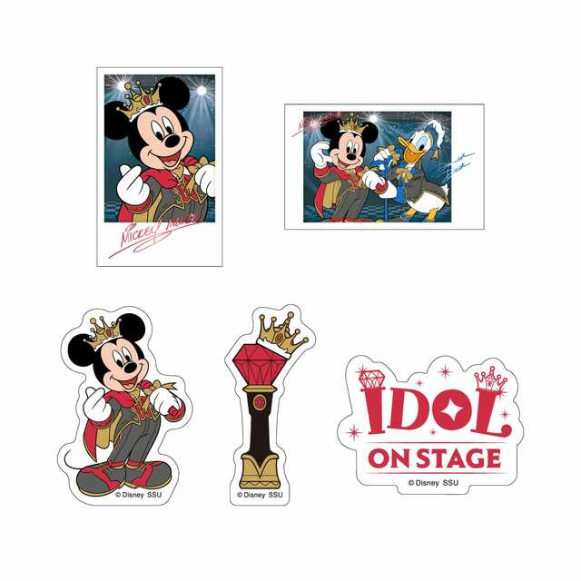 I賞 キャラサイン入りカード&ステッカーセット｜Happyくじ「Disney IDOL ON STAGE」
