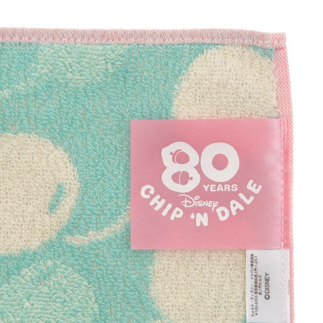 チップ＆デール ミニタオル CHIP ‘n DALE 80 years｜660円