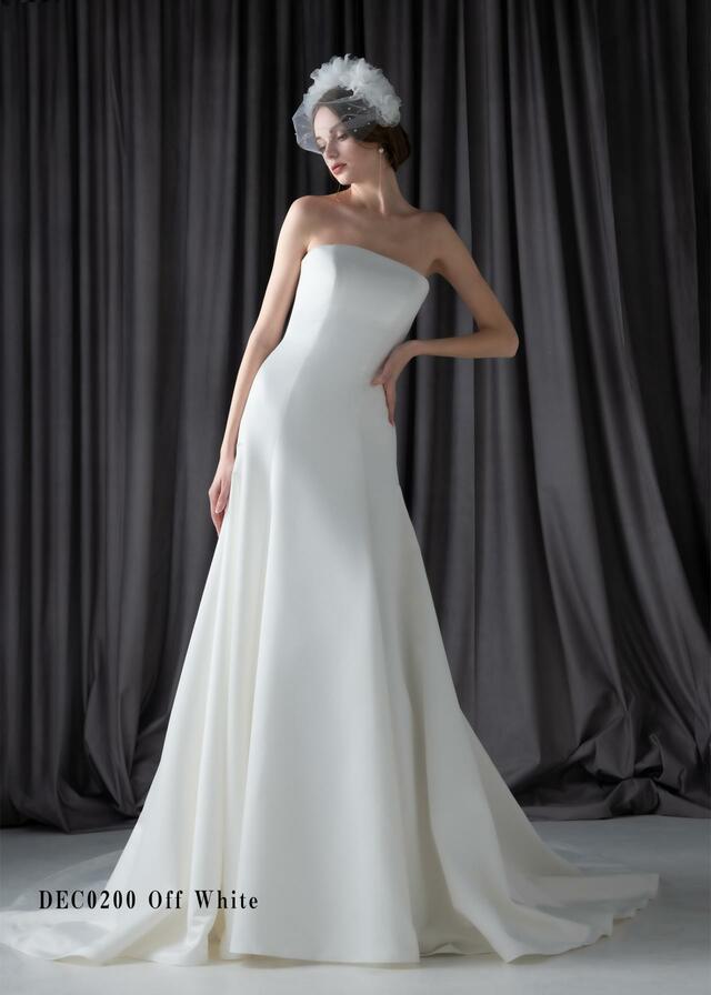 「Clef a décor-クレアデコール」新作ウェディングドレス　DEC0200_Offwhite