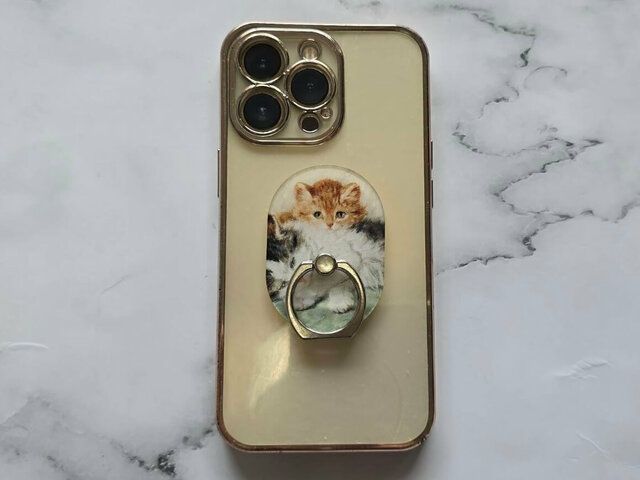 実際にスマホケースにつけてみました！