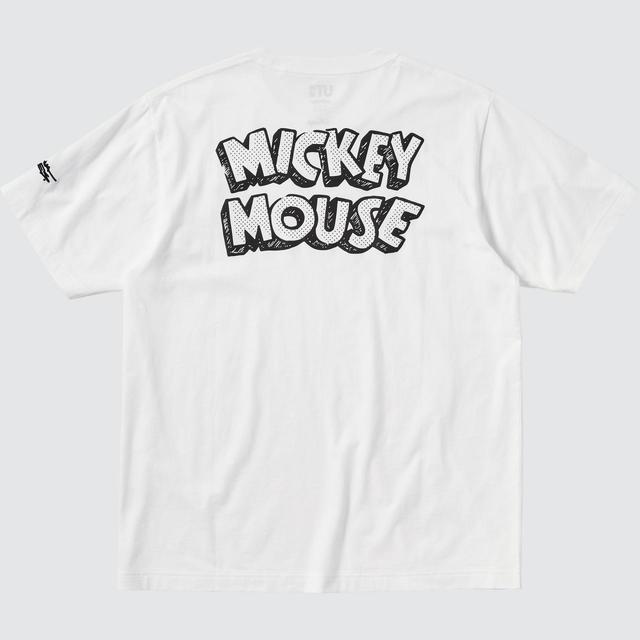 モノクローム ミッキーマウス アート バイ ジョシュア・ヴィーダス UT グラフィックTシャツ(半袖・レギュラーフィット)