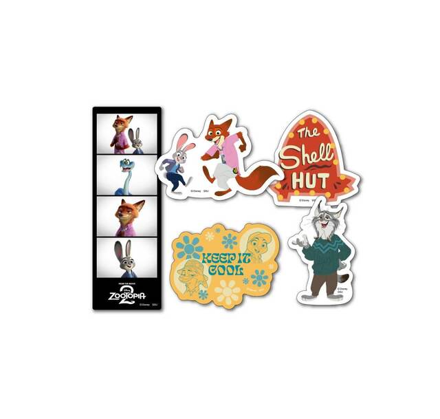 K賞：ステッカーセット｜Happyくじ『ズートピア2』