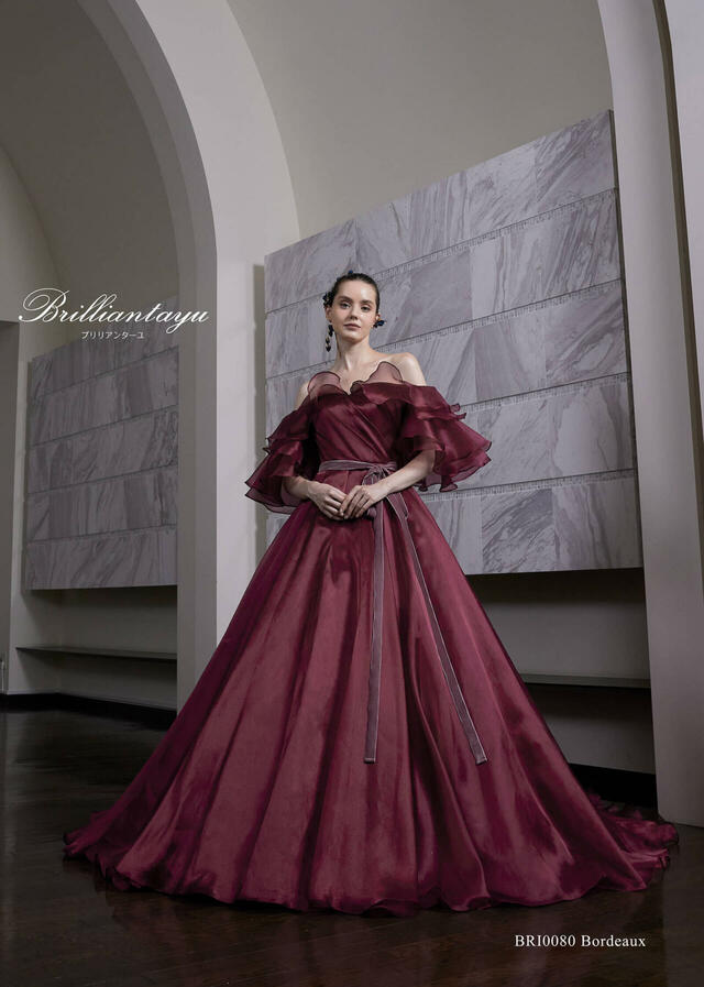 「Brilliantayu （ブリリアンターユ）」新作ウェディングドレス　BRI-0080_Bordeaux