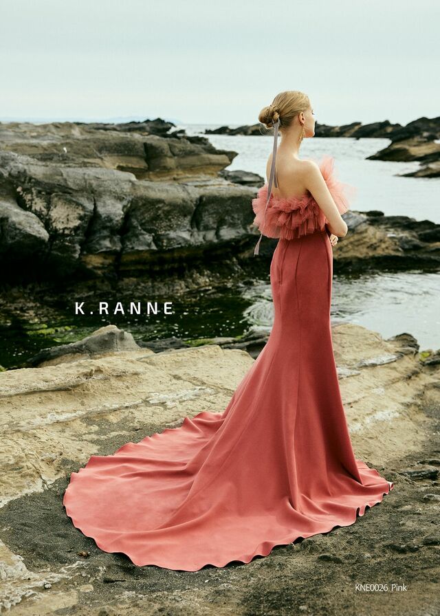 「K.RANNE-クランネ-」新作ウェディングドレス KNE0026_Pink