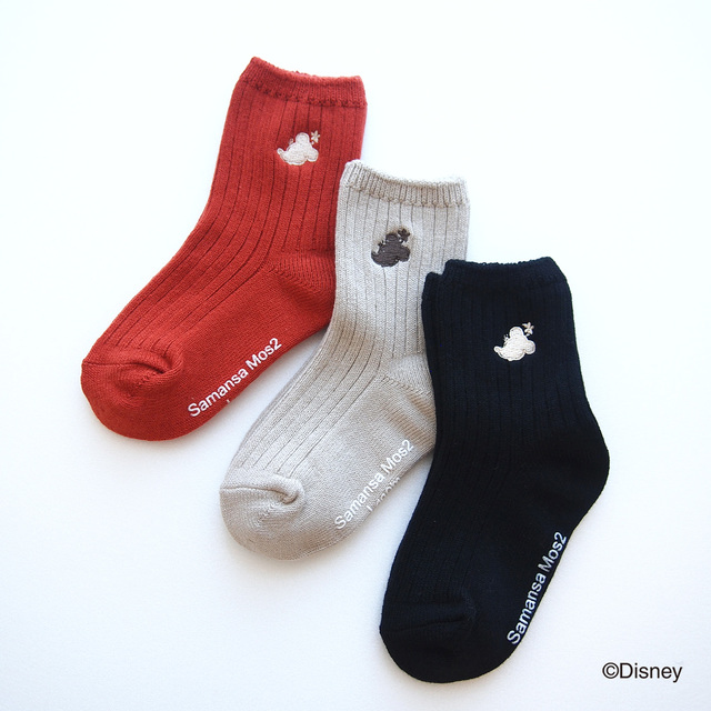 ミニーマウス / 刺繍ソックス
