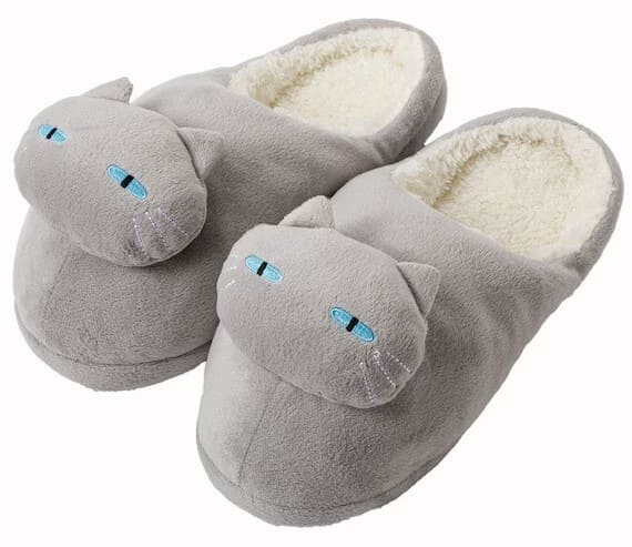 【ニトリ デコホーム】「スリッパ(ネコ フリーサイズ グレー ngSRa1)」1,490円