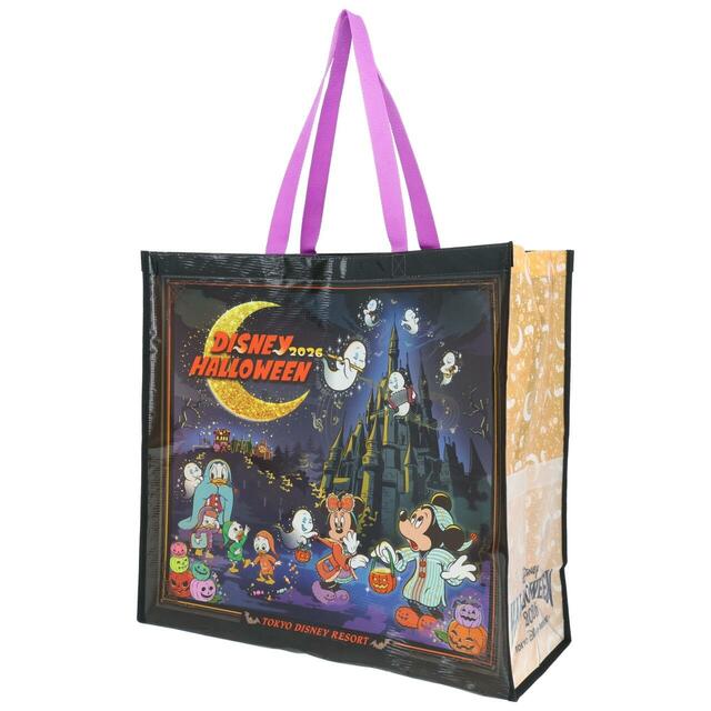 ショッピングバッグ 1,400円|妖しげなパークへ足を踏み入れてしまったディズニーの仲間たちを描いたグッズ|東京ディズニーリゾート「ディズニー・ハロウィーン」|販売店舗:東京ディズニーランド「ディズニー&カンパニー」、東京ディズニーシー「エンポーリオ」|発売日:2026年9月15日(火)
