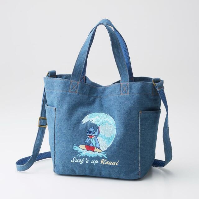 デニム刺繍２ＷＡＹバッグ「スティッチ」｜￥6,990 （税込）