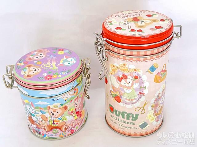 「ダッフィー＆フレンズのハートフェルト・ストロベリーギフト」クッキー缶比較