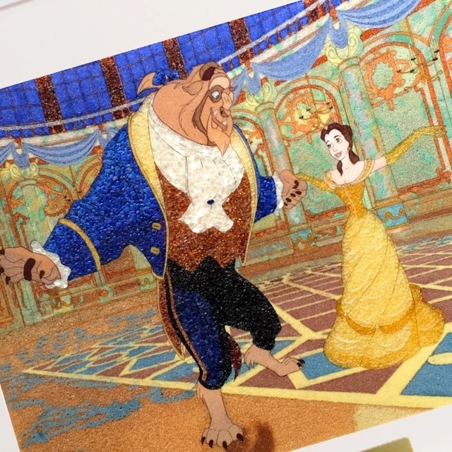 ジュエリー絵画　『美女と野獣』 Lサイズ （DBB2L) 600,000円