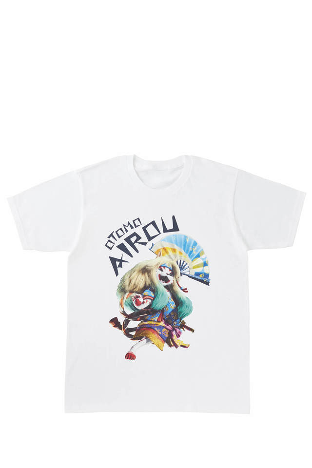 Tシャツ/コラボ装備【蒼世ネコシリーズ】のオトモアイルー。白と黒の2色展開