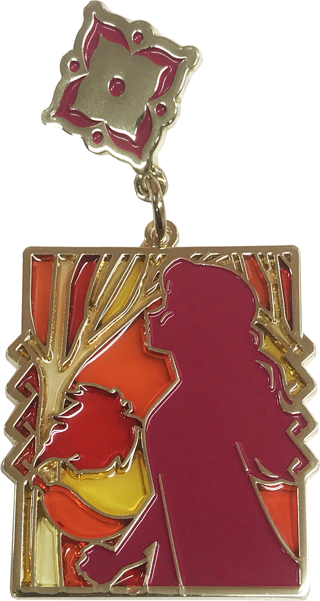 ステンドグラス風ピンバッジ（アナ）｜950円