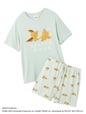 【ポケモンスリープ】接触冷感プリントTシャツ＆ショートパンツセット　イーブイ　￥10,890　サイズ：フリー