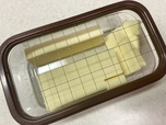 【貝印 バター5gカット保存ケース】バターが均一にカットされました