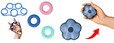 【フライングタイガー】（左）フィンガーエクササイザー 110円（中）ハンドグリップ 各275円（右）ハンドグリップ（フラワー） 330円