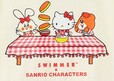 SWIMMER×サンリオキャラクターズ 総柄切替えプリント半袖Ｔシャツ｜2,090 円（税込）