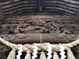 【田無神社】木彫りの龍が出迎えてくれる