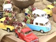 ミニカーを使った寄せ植え