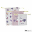 「3P巾着（ミッフィー sweets&violet）」1,490円（税込）