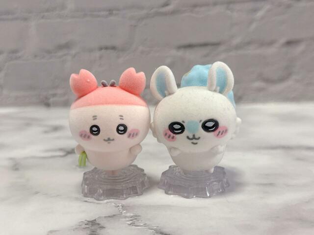 前回ゲットしたモモンガとカニちゃんを並べてみました。尊すぎる！！