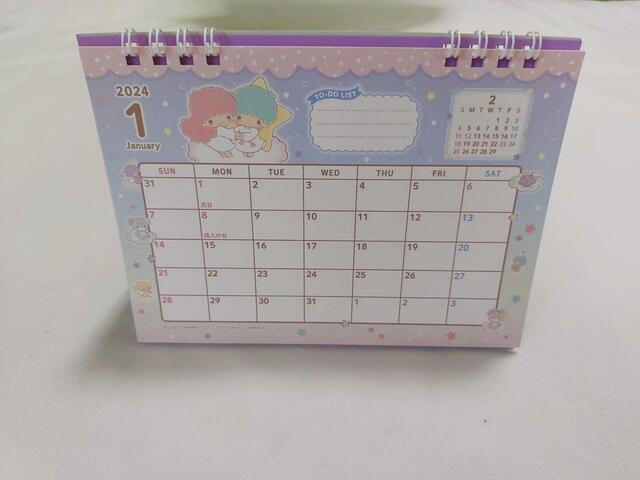 スタンド式の卓上カレンダー