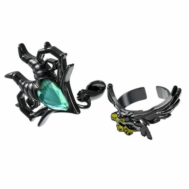 マレフィセント＆ディアブロ イヤリング(片耳用)・イヤーカフ セット Disney Villains 2,420円