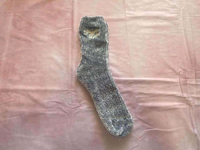 【チュチュアンナ】ふわもこソックス・ブルーグレー／税込385円