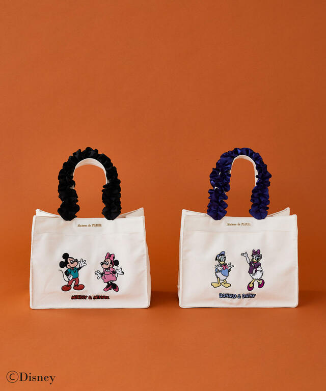 スクエアトートバッグ 8,800円|Maison de FLEUR ディズニーコレクション「レトロ/ミッキーマウスシリーズ」
