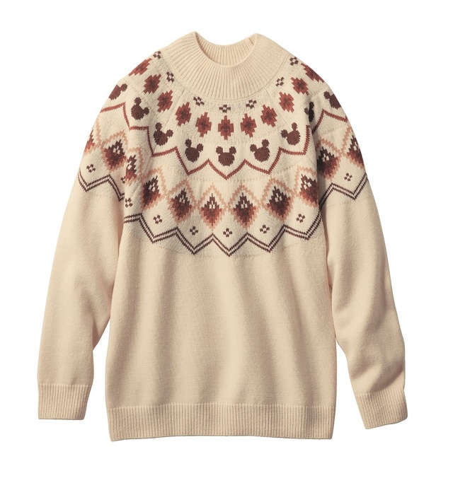 フェアアイル風ニットプルオーバー「ミッキーモチーフ」｜￥7,990 （税込）