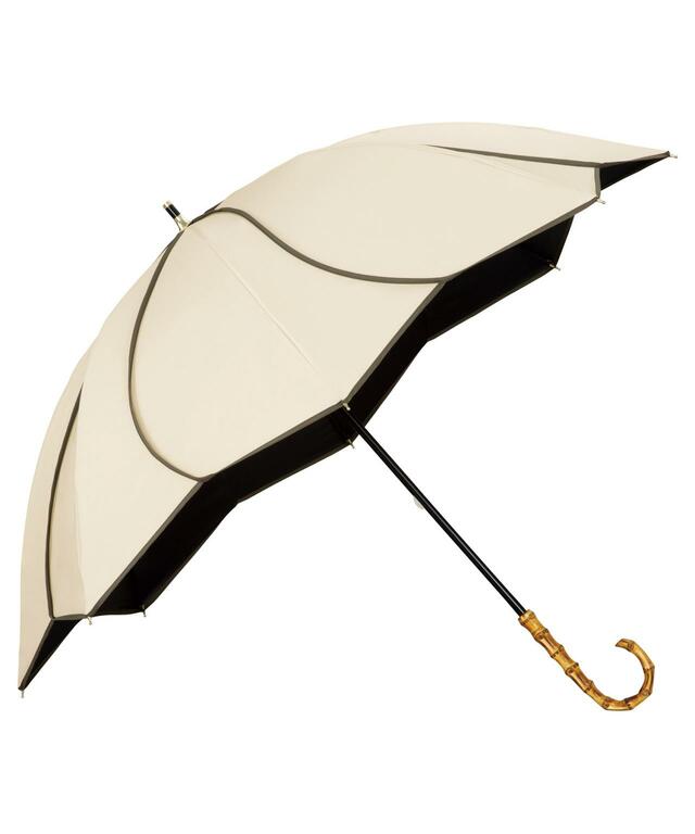 【Wpc.のおしゃれ日傘売上ランキング 6位】「UVO 長傘 8本骨 フローラル／ベージュ」6,600円（税込）