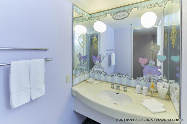 「クロミルームのバスルーム」【「マイメロディ」「クロミ」デザートプレート付き宿泊プラン】