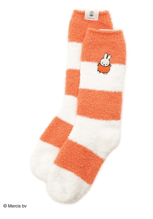 【gelato pique×ミッフィー】「【Dick Bruna】ベビモコボーダーソックス」￥3,630
