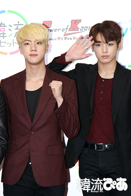 防弾少年団JINとJUNG KOOK　フォトセッション　4月24日＠千葉・幕張メッセ「Power of K 2016～Korea TV Fes in Japan」　©Digital Adventure