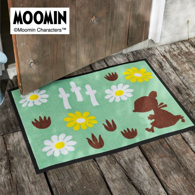 【ムーミン×ベルメゾンのおうちグッズ人気ランキング 8位】「泥落とし屋外玄関マット『ムーミン』」3,990～5,990円（税込）