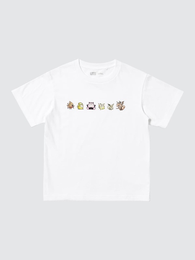 【ユニクロ「ポケモンUT」第2弾】「ポケモン UT」KIDS 990円/ドット絵で描かれたポケモンたち
