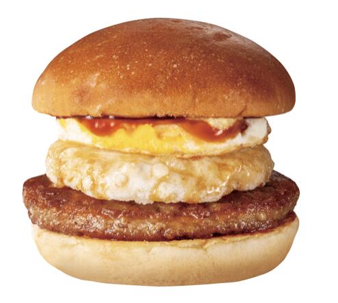 「月見もっちてりやきしょうがバーガー」＜単品890円＞【ファーストキッチンから「月見もっちバーガー」2種が新登場】