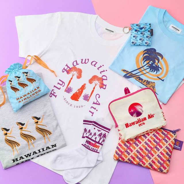 【PLAZA×ハワイアン航空】Tシャツ、リブソックスなどアパレルアイテムも充実