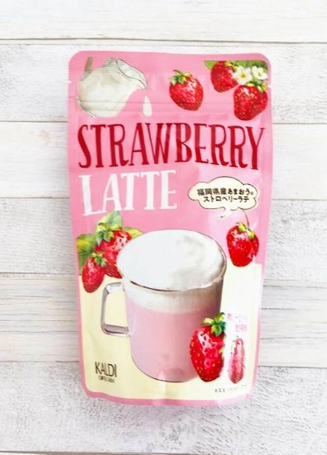 【カルディオリジナル】インスタントストロベリーラテ 150g：398円（税込）