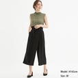 GU／ラップワイドクロップドパンツZ（BLACK）