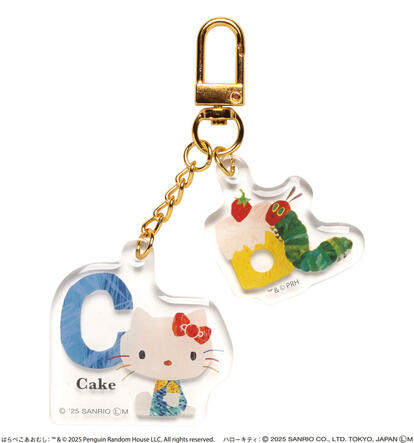 あっとほーむカフェ限定♡キティミミィ アクリルキーホルダー2点セット ハローキティと名作絵本がコラボ！可愛すぎる新作キーホルダーが