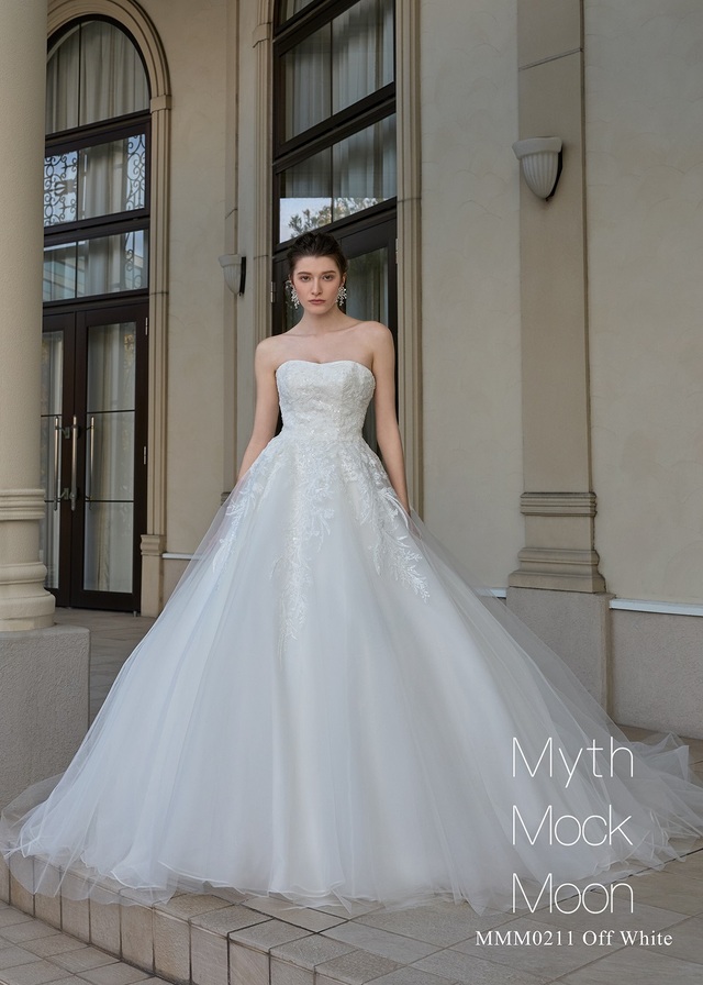 【クラウディア】Myth Mock Moon(ミスモックムーン)新作ウェディングドレス｜MMM0211_OffWhite