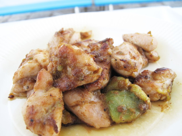 肉食女子博／かしわビストロ バンバン(神泉)　「超こだわりチキン！かしわ焼き」(￥600)